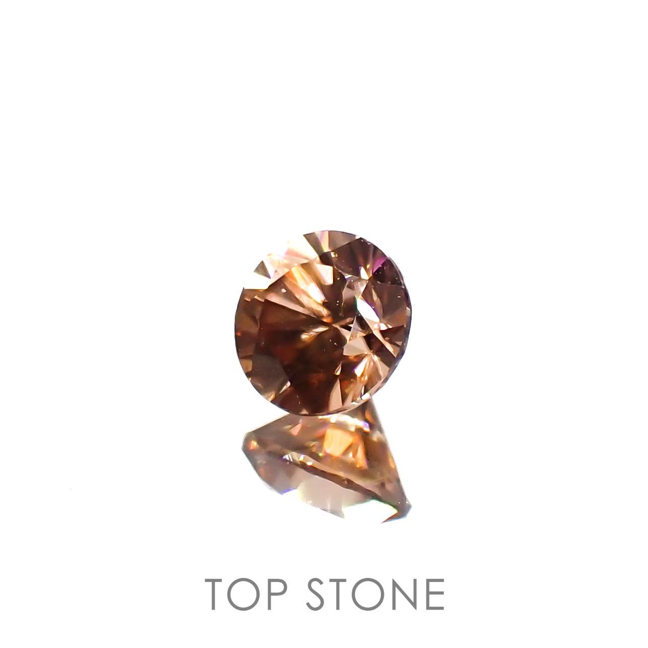 オレンジジルコン(宝石名ジルコン)スリランカ/カンボジア産 0.43ct 識別済[230321003]4x4mm前後