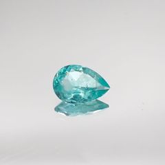 パライバトルマリン(宝石名トルマリン/別名パライバ・トルマリン) ブラジル・キントス鉱山産 0.339ct ソ付(宝貴協)[210711760]6.0×4.2mm前後