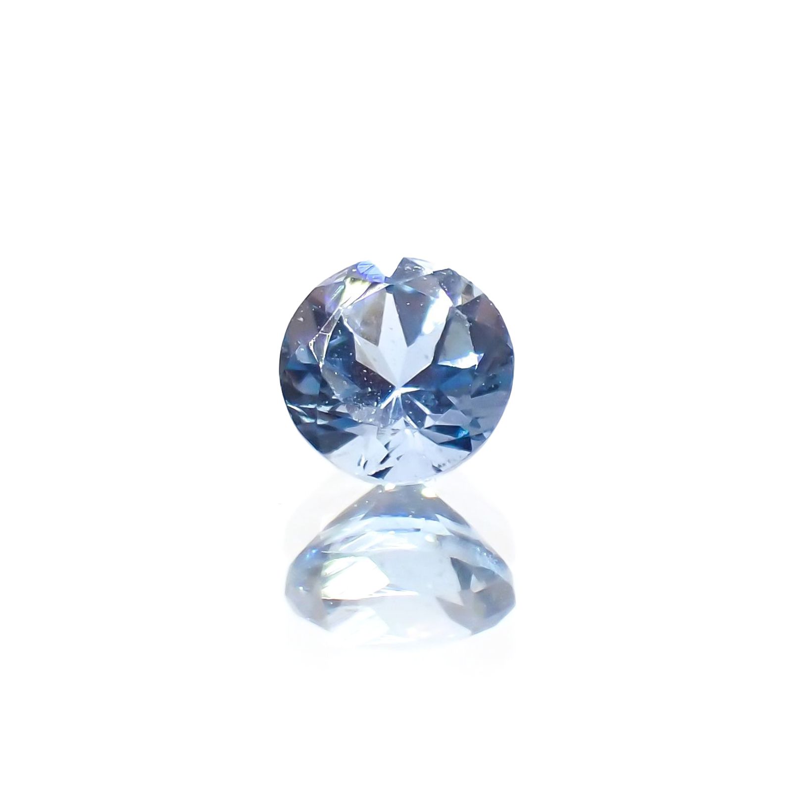 サンタマリアアクアマリン(宝石名アクアマリン)ブラジル産 識別済 0.17ct / 3.5x3.5mm前後 [260221847]