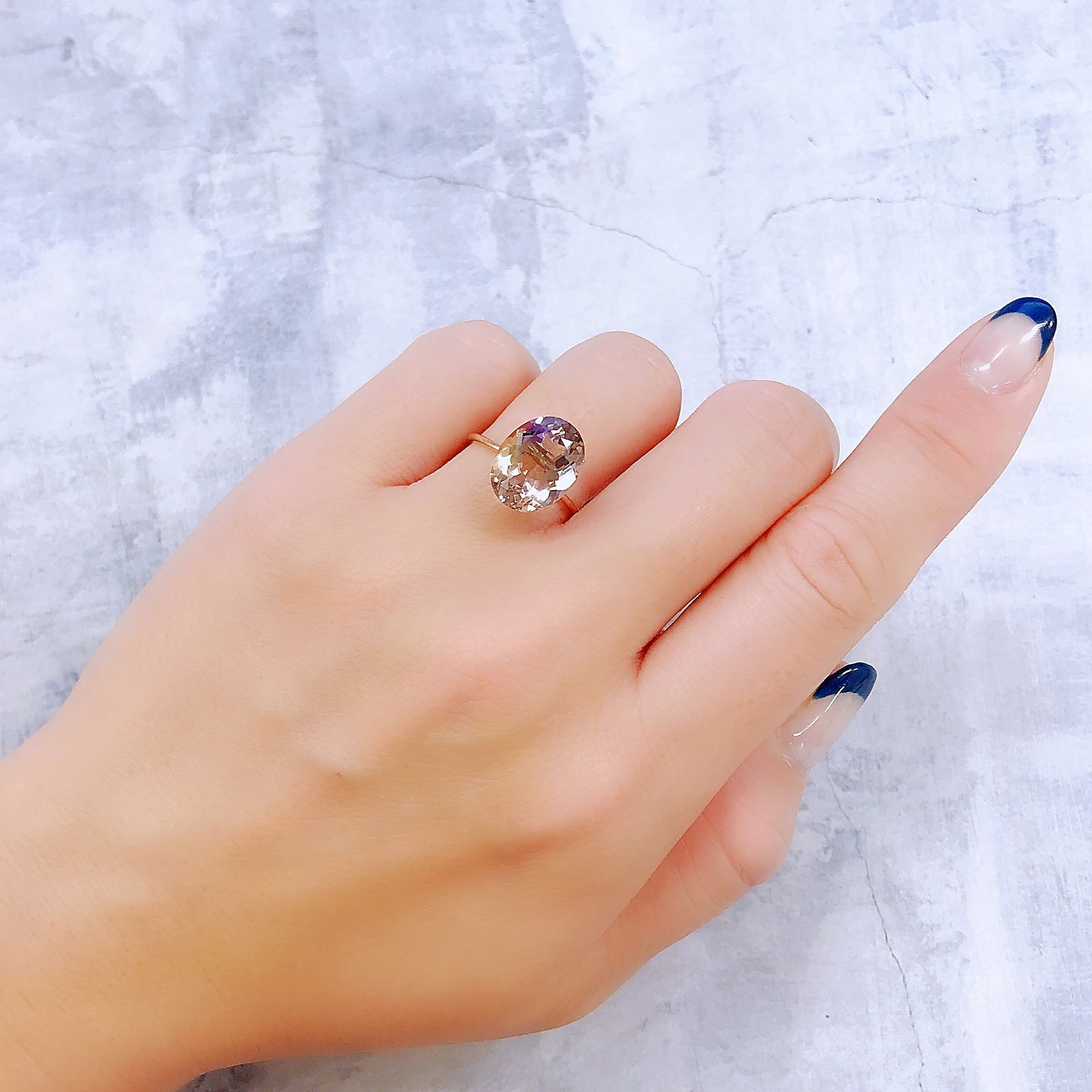 アメトリン ブラジル産 4.79ct[221018591]12.7x9.8mm前後