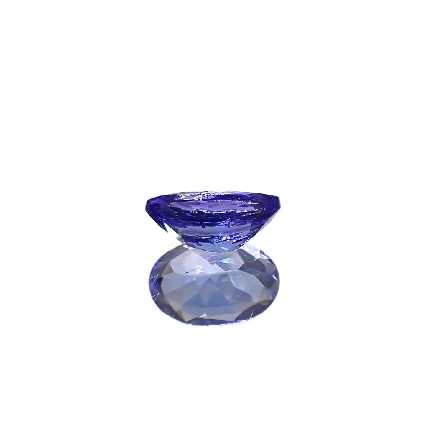 タンザナイト(宝石名タンザナイト)タンザニア産 0.46ct 識別済[240627890]6x4.1mm前後