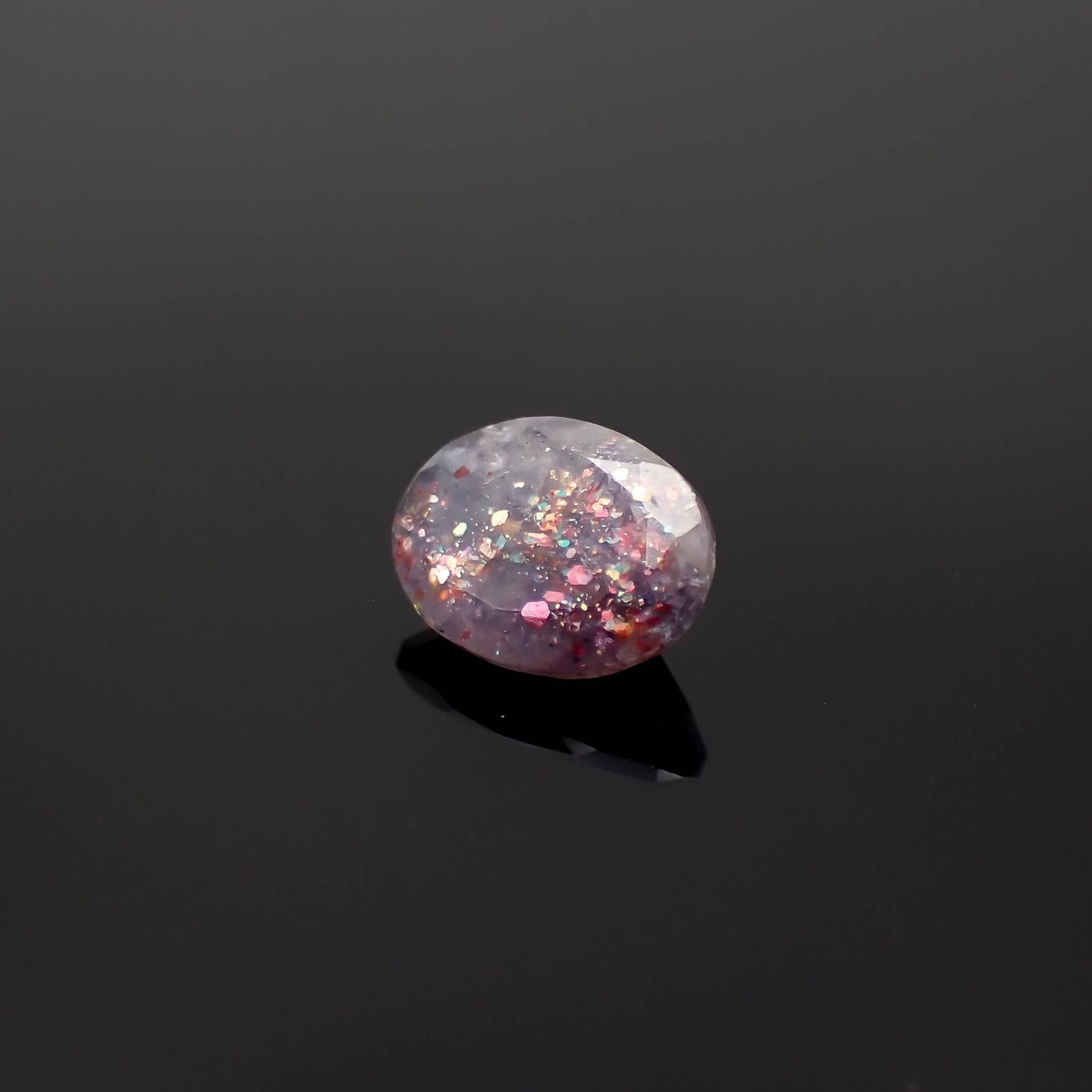 ブラッドショットアイオライト インド産 1.70ct[230622533]9.3x7.1mm前後