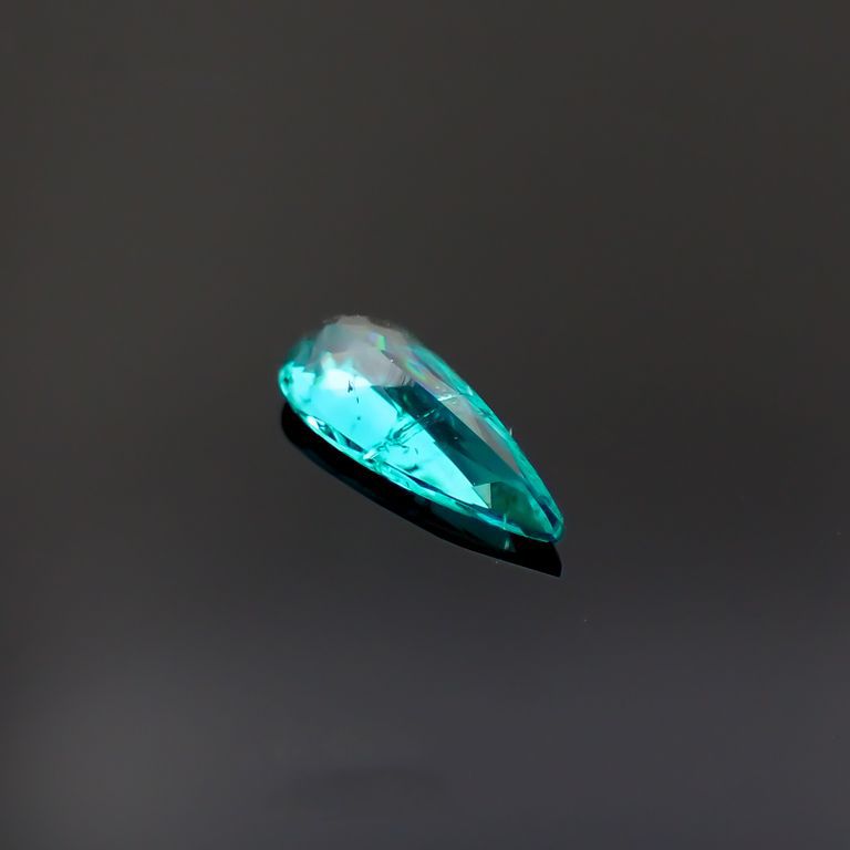 パライバトルマリン(宝石名トルマリン/別名パライバ・トルマリン)ブラジル産 GIA鑑付 0.31ct / 7.6x3.2mm前後 [221018786]