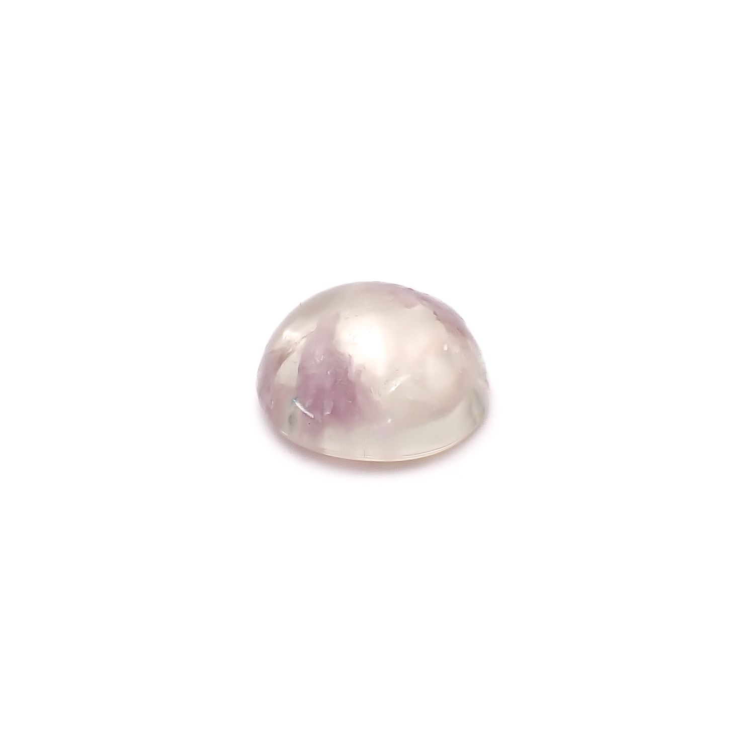レピドライトインクォーツ ブラジル・ミナスジェライス州産 7.64ct / 13x12.8mm前後 [260331882]