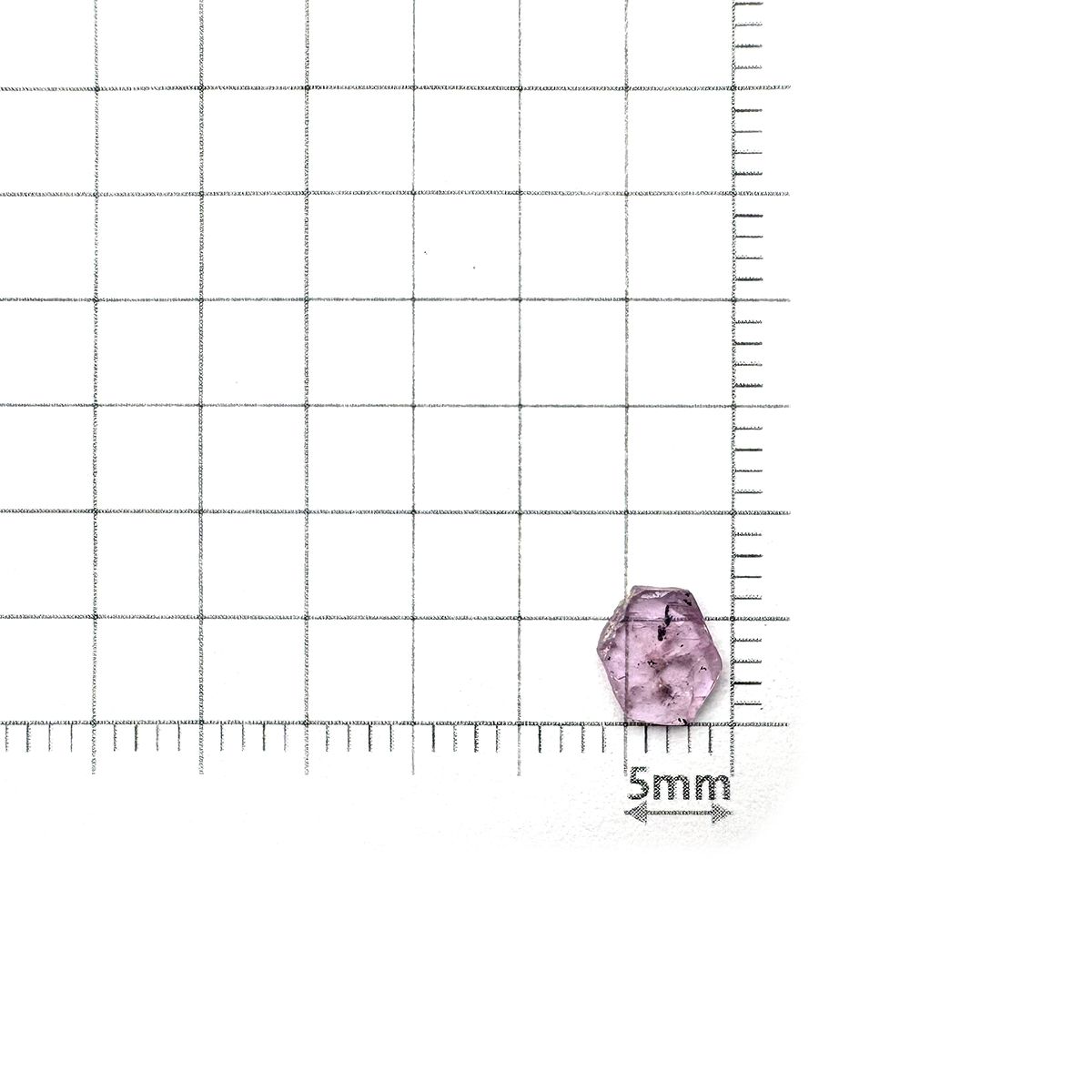 トラピッチェピンクサファイア 原石スライス パキスタン・カシミール地方産 0.48ct[240627852]6.9x5.2mm前後