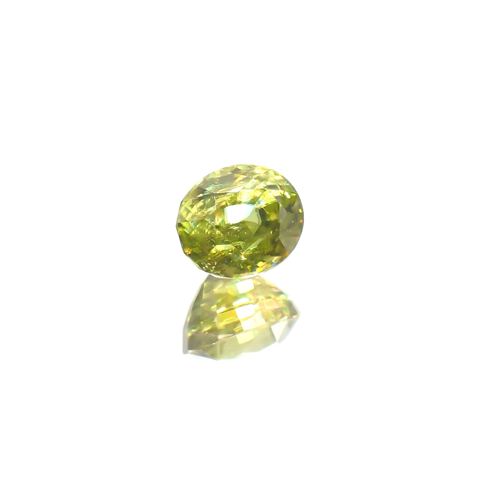 スフェーン(宝石名スフェーン) マダガスカル産 1.391ct ソ付(彩珠)[210712179]6.8×5.6mm前後