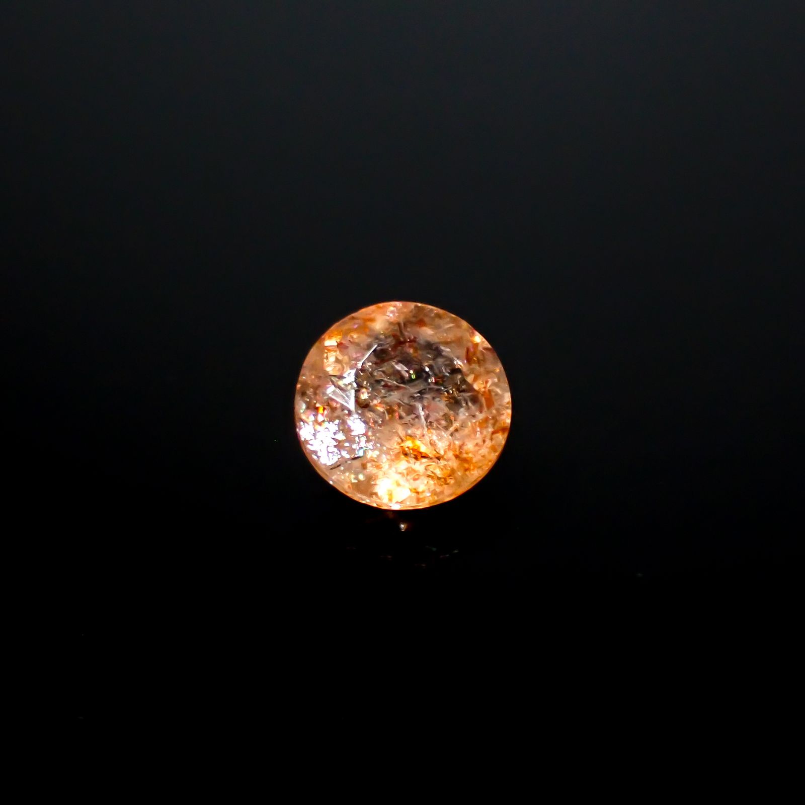 イリュージョンサンストーン タンザニア産 1.46ct[240728538]7.8x7.8mm前後