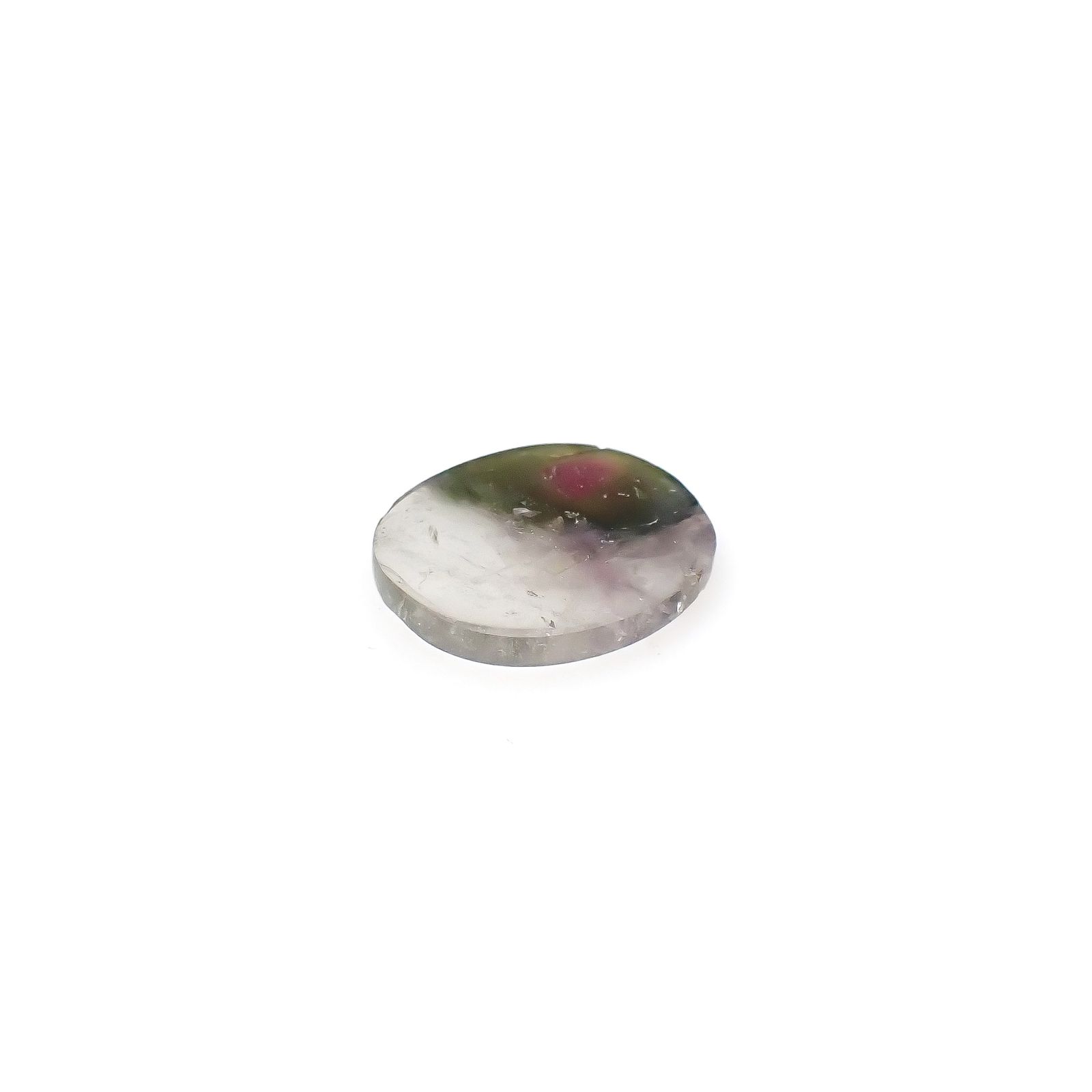 ウォーターメロントルマリンインクォーツ ブラジル産 5.80ct[240427185]16.5x14.3mm前後