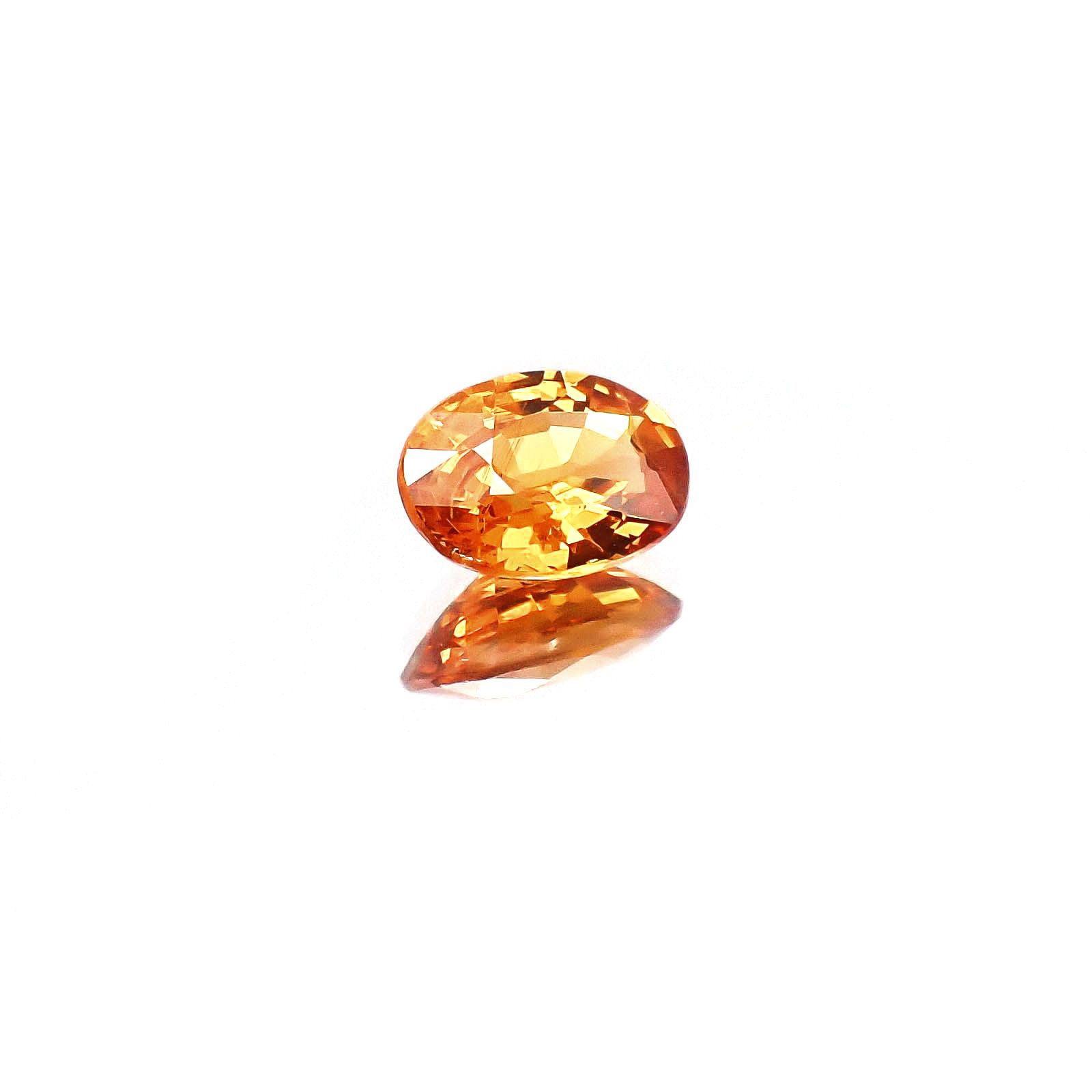 スペサルティンガーネット マンダリンオレンジカラー(宝石名スペサルティン・ガーネット)ナイジェリア産 1.01ct 識別済[231023856]7.2x5.3mm前後