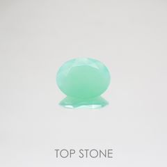 グリーンオパール(宝石名コモンオパール) 南アフリカ産 1.42ct 識別済[210510756]10×7.9mm前後