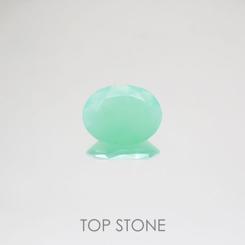 グリーンオパール(宝石名コモンオパール) 南アフリカ産 1.42ct 識別済[210510756]10×7.9mm前後