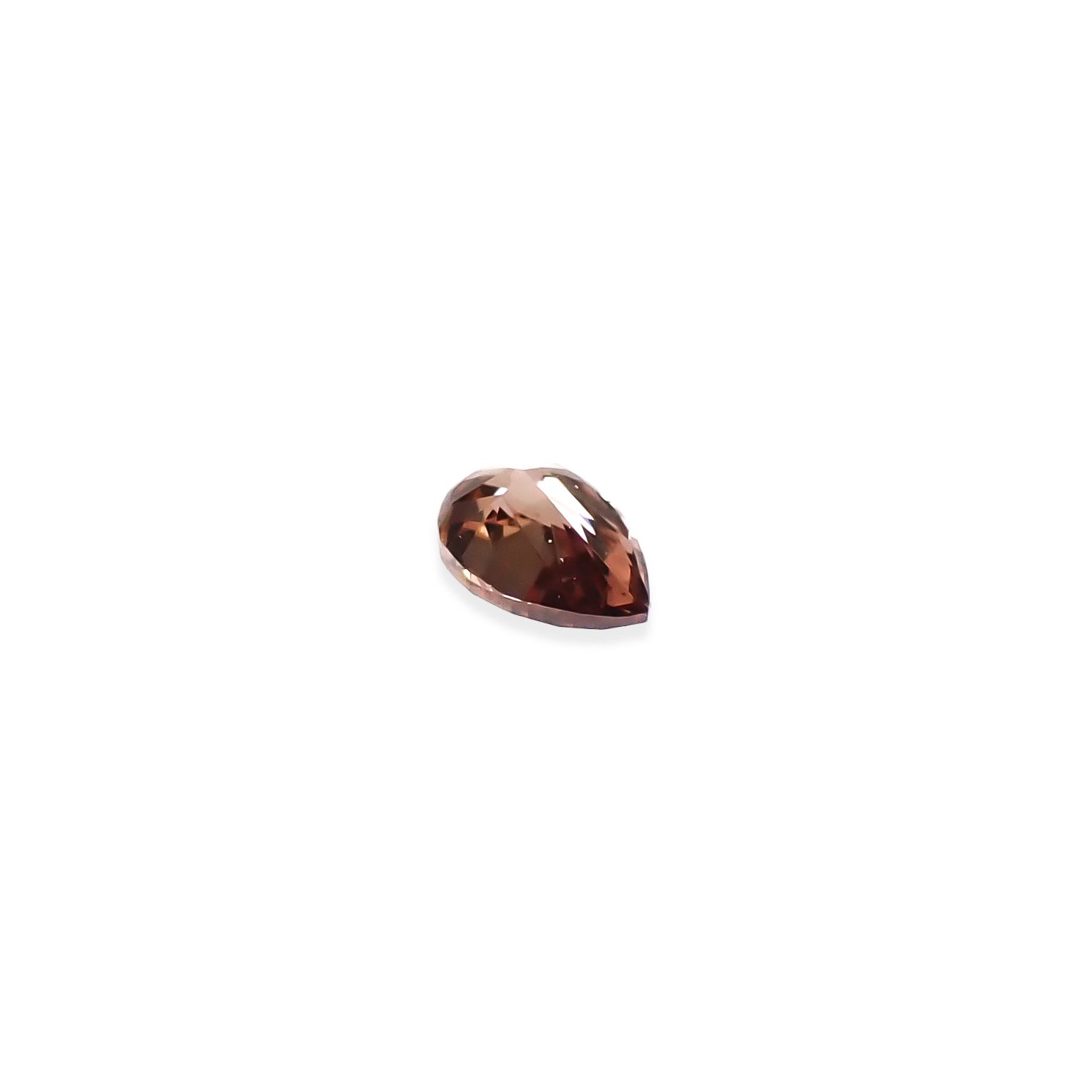ピンクダイヤモンド(宝石名ダイアモンド VS-1/FANCY DEEP BROWNISH PINK) 0.043ct ソ付(AGT)[250129707]2.67x1.81mm前後