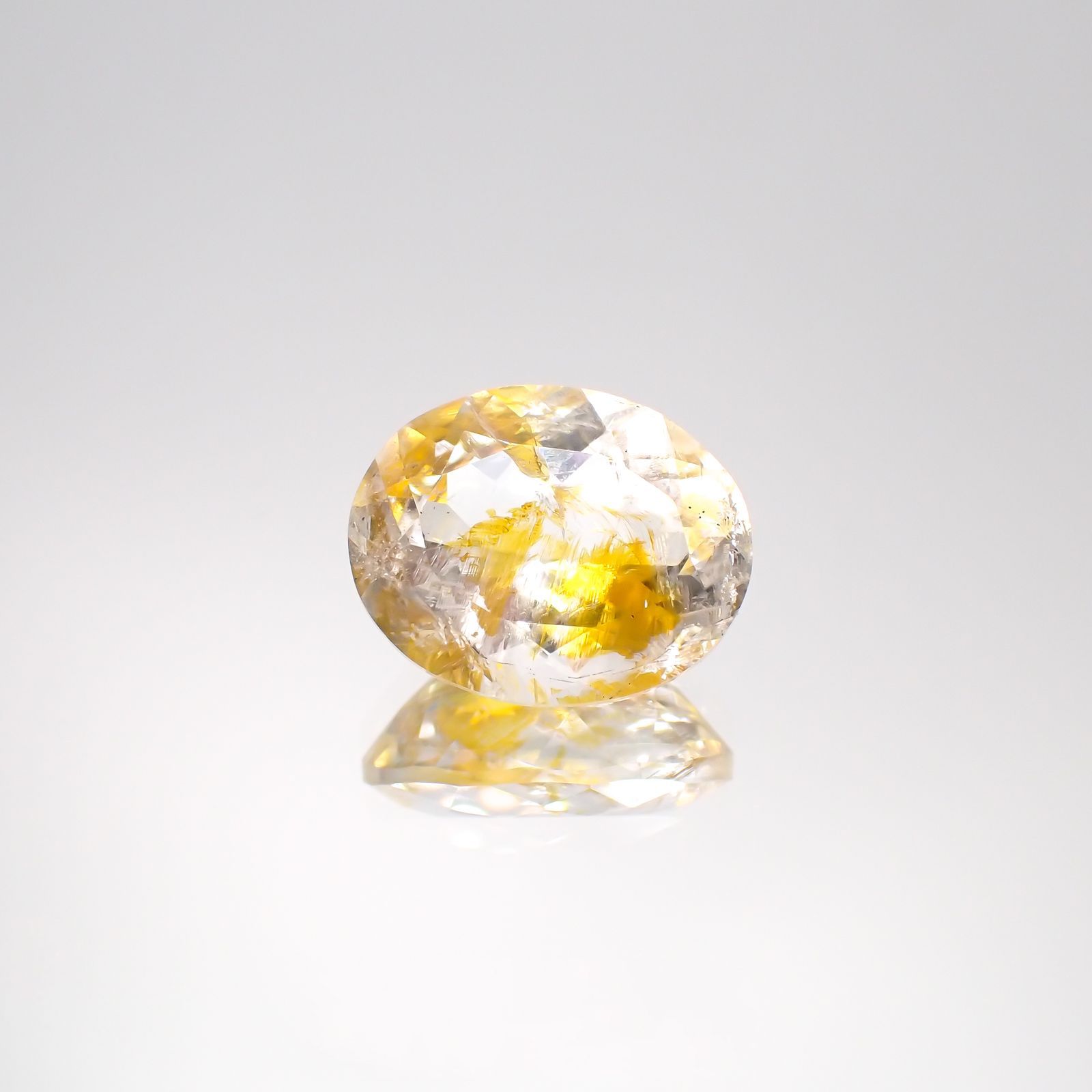 オーロラクォーツ ブラジル・ミナスジェライス産 6.51ct[220114364]14x11.4mm前後