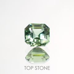 ミントトルマリン(宝石名グリーン・トルマリン) アフガニスタン産 0.53ct 識別済[211013619]4.8×4.6mm前後