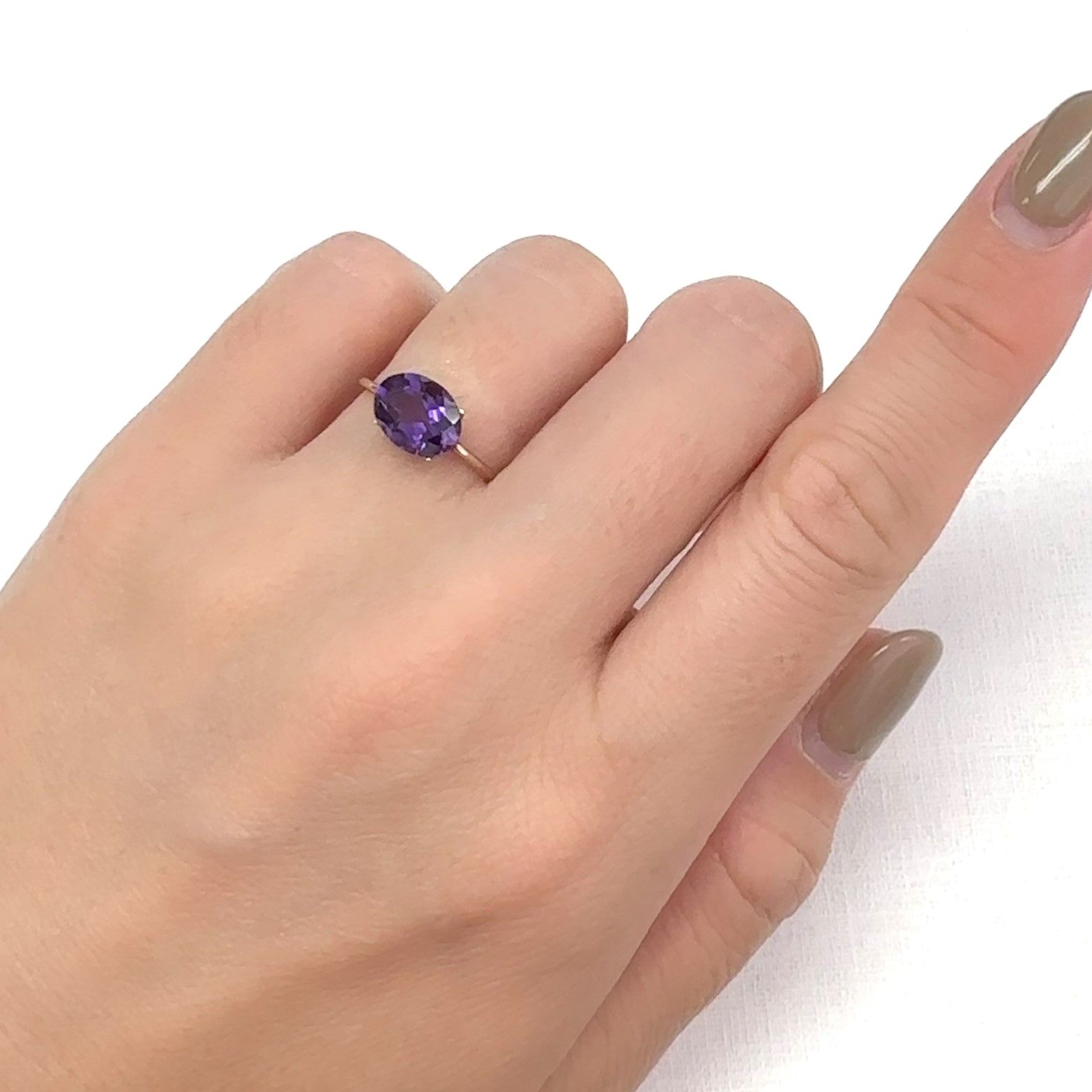 カラーシフトアメジスト ブラジル/ウルグアイ産 1.48ct[240929005]9x6.9mm前後