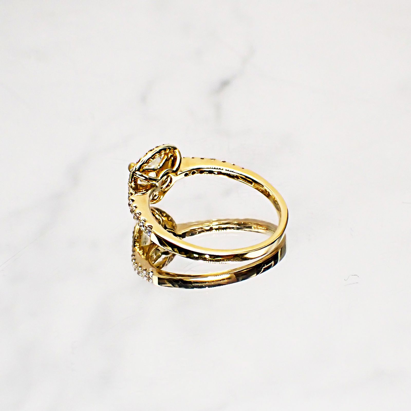 ◇La Clarte(ラ・クラルテ)◇K18マクルダイヤモンド リング#11 カナダ産 0.40ct[220115335]