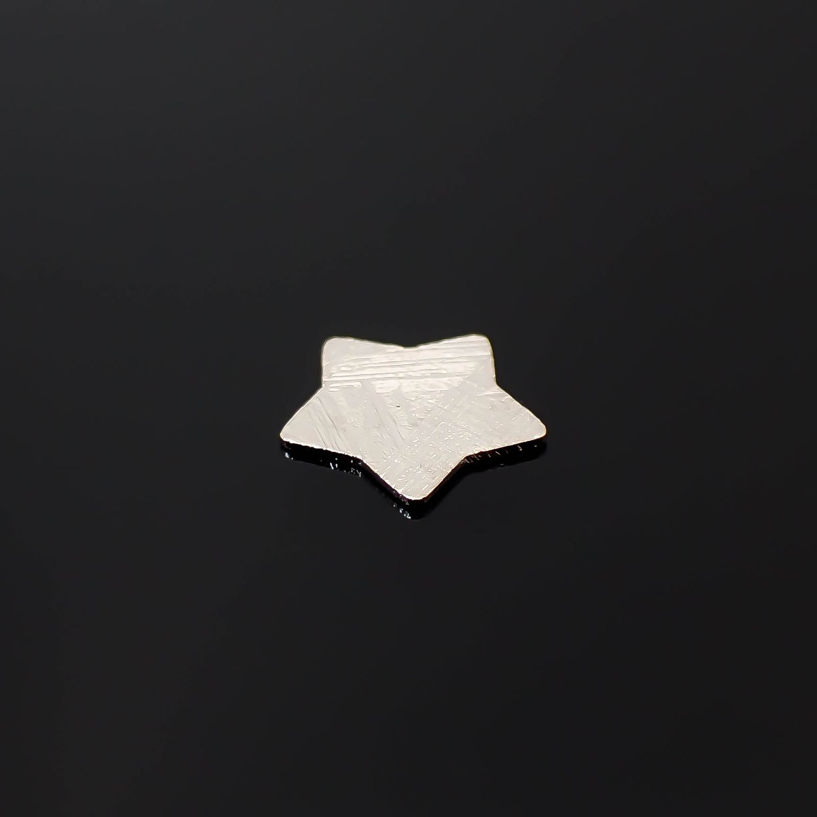 ◇カスタムカット・スター◇アルタイ隕石 発見地：中国 0.79ct [250330017]9.6x8.8mm前後