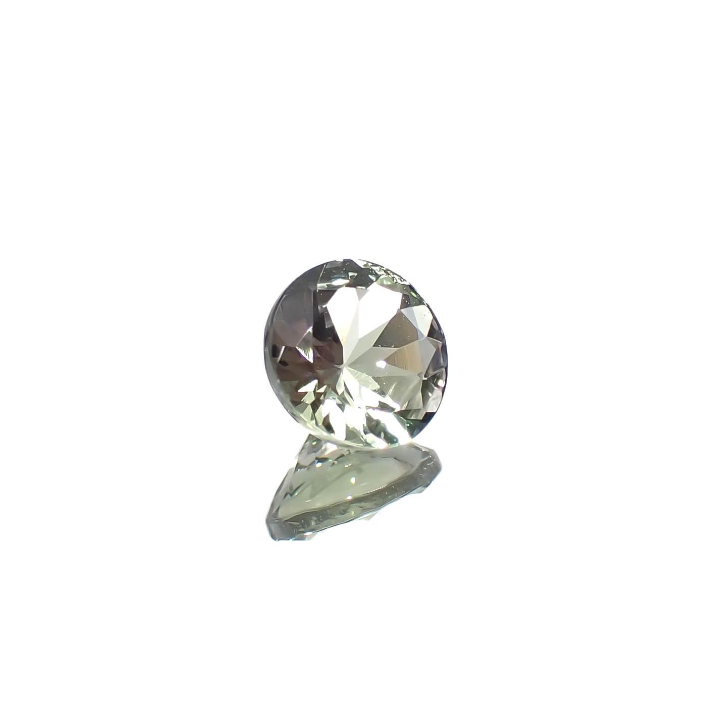 バイカラータンザナイト(宝石名ゾイサイト)タンザニア産 0.45ct 識別済[240828611]4.8x4.8mm前後