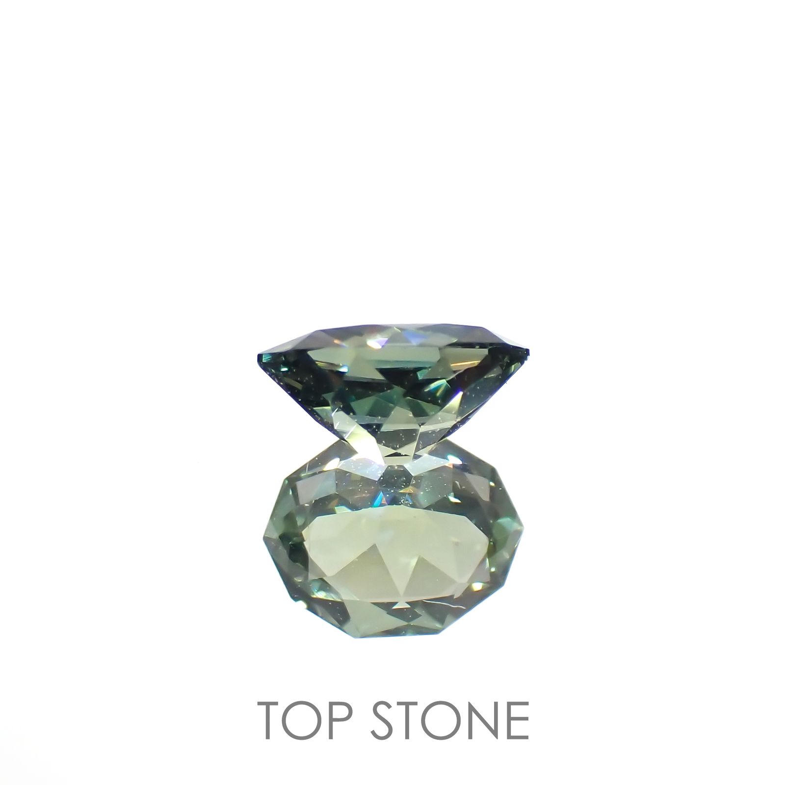 ◇カスタムカット◇バイカラーサファイア オーストラリア産 0.52ct[221018358]5.6x4.4mm前後