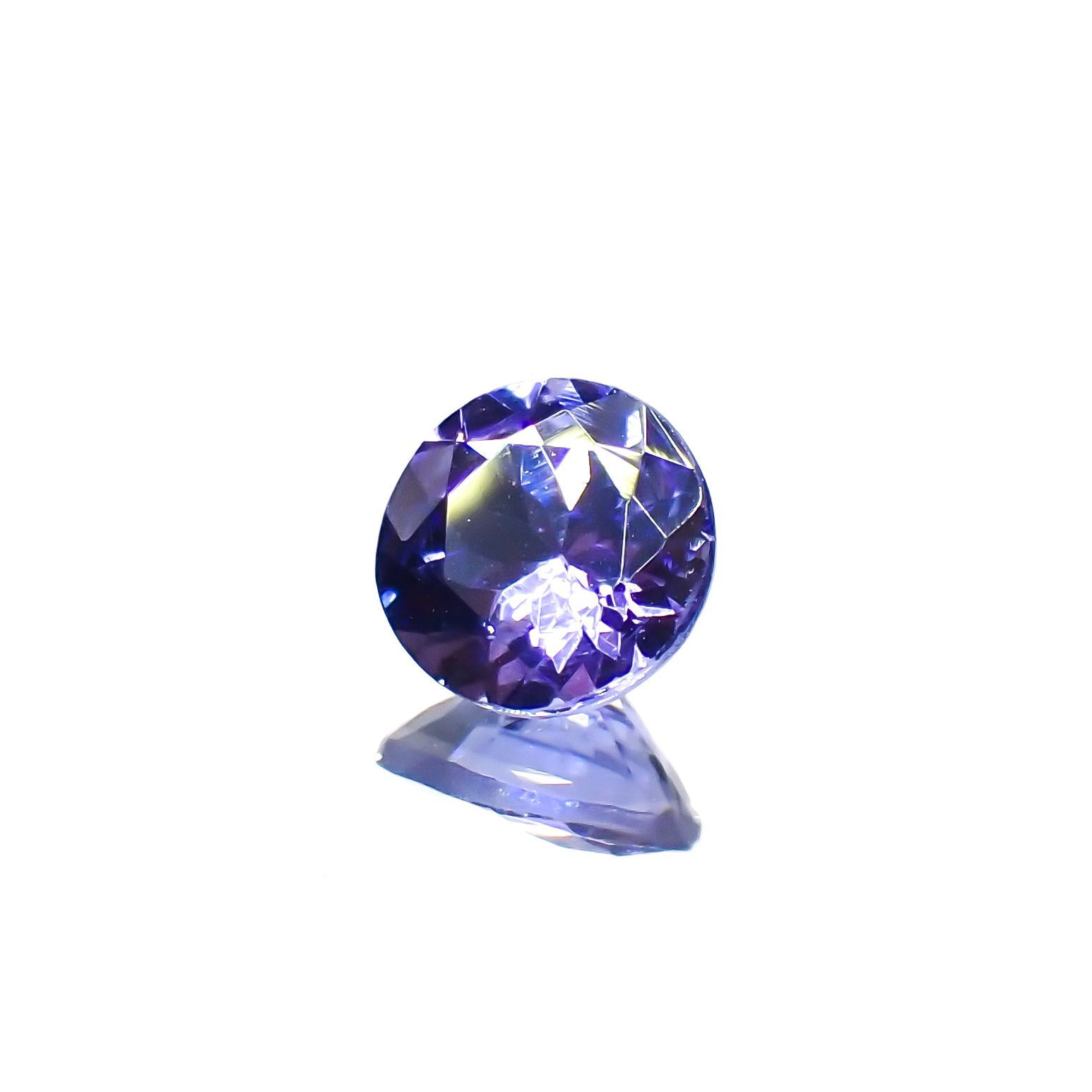 タンザナイト(宝石名タンザナイト)タンザニア産 0.62ct 識別済[230120193]5.6x5.5mm前後