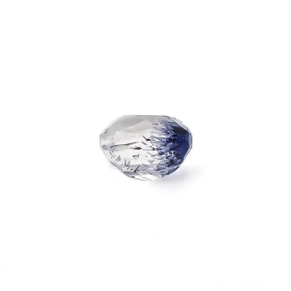デュモルチェライトインクォーツ ブラジル産 0.45ct / 4.6x4.4mm前後 [260331857]