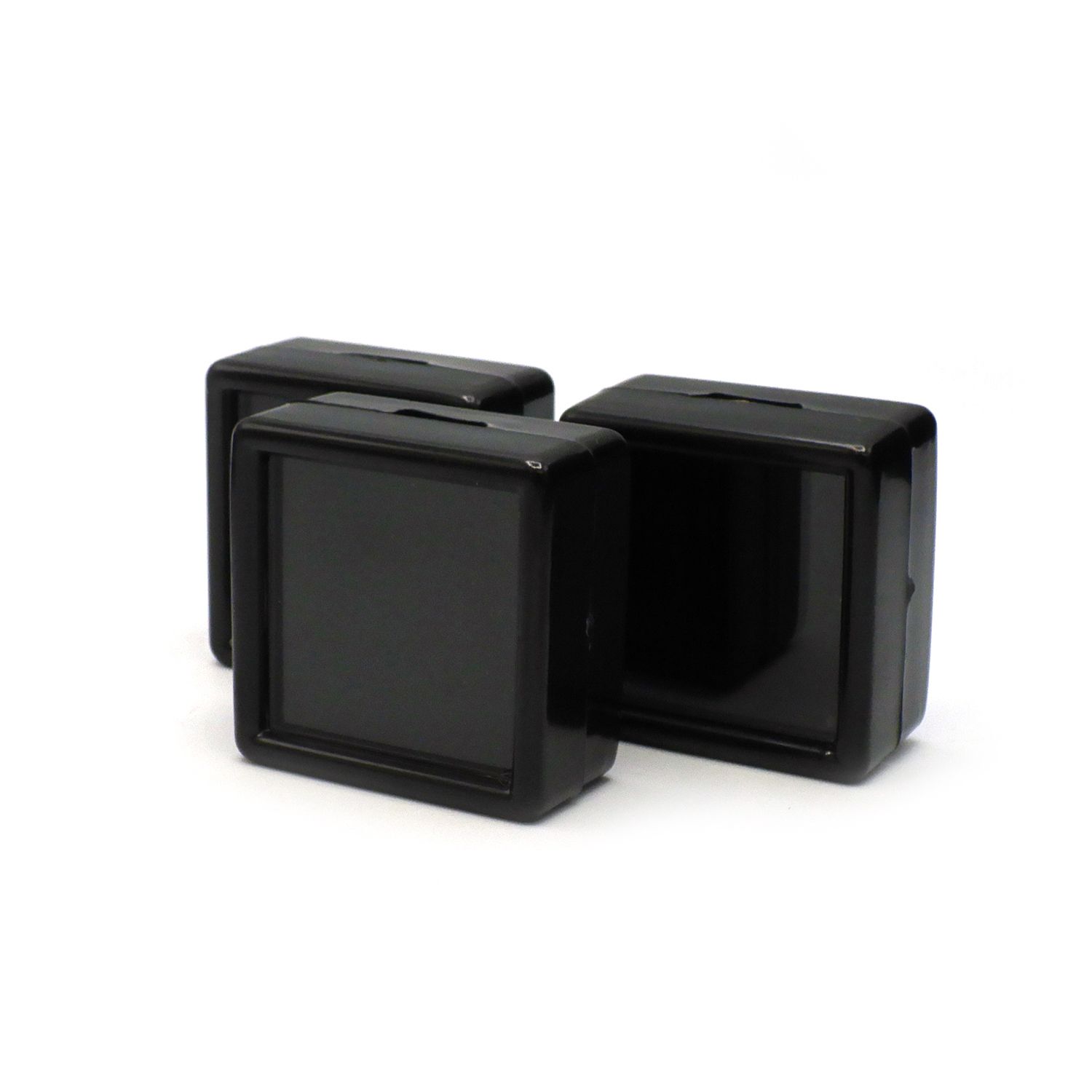 高品質 プラスチック ルースケース 黒 20個セット 30×30mm前後