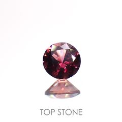 バーガンディーサファイア(宝石名サファイア)タンザニア産 0.40ct 識別済[220115035]4.5x4.4mm前後