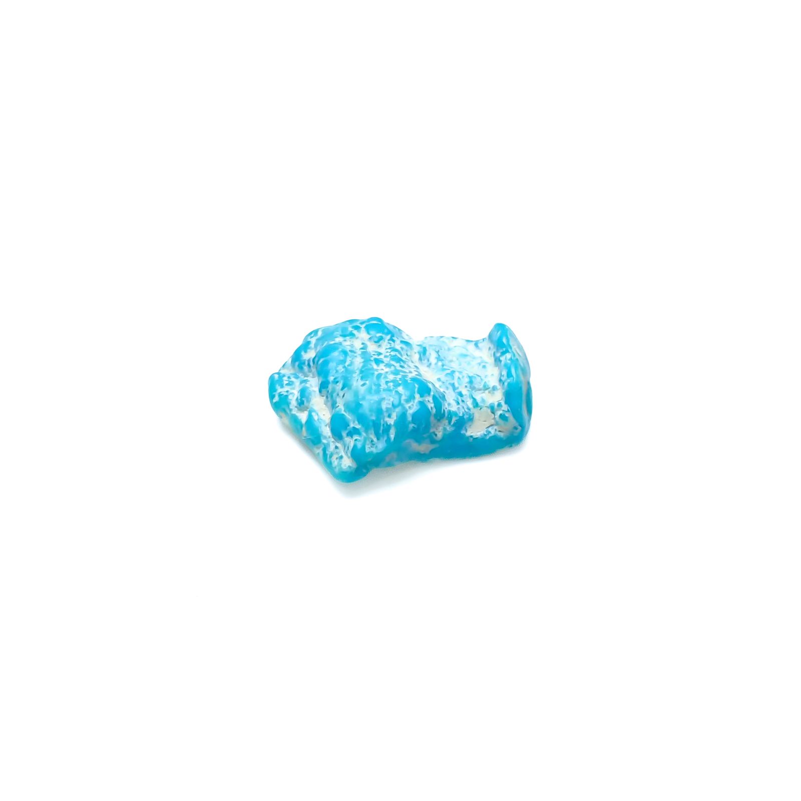 ターコイズ 原石 アメリカ・アリゾナ州キングマン産 6.13ct[240226367]16.8x12.3mm前後