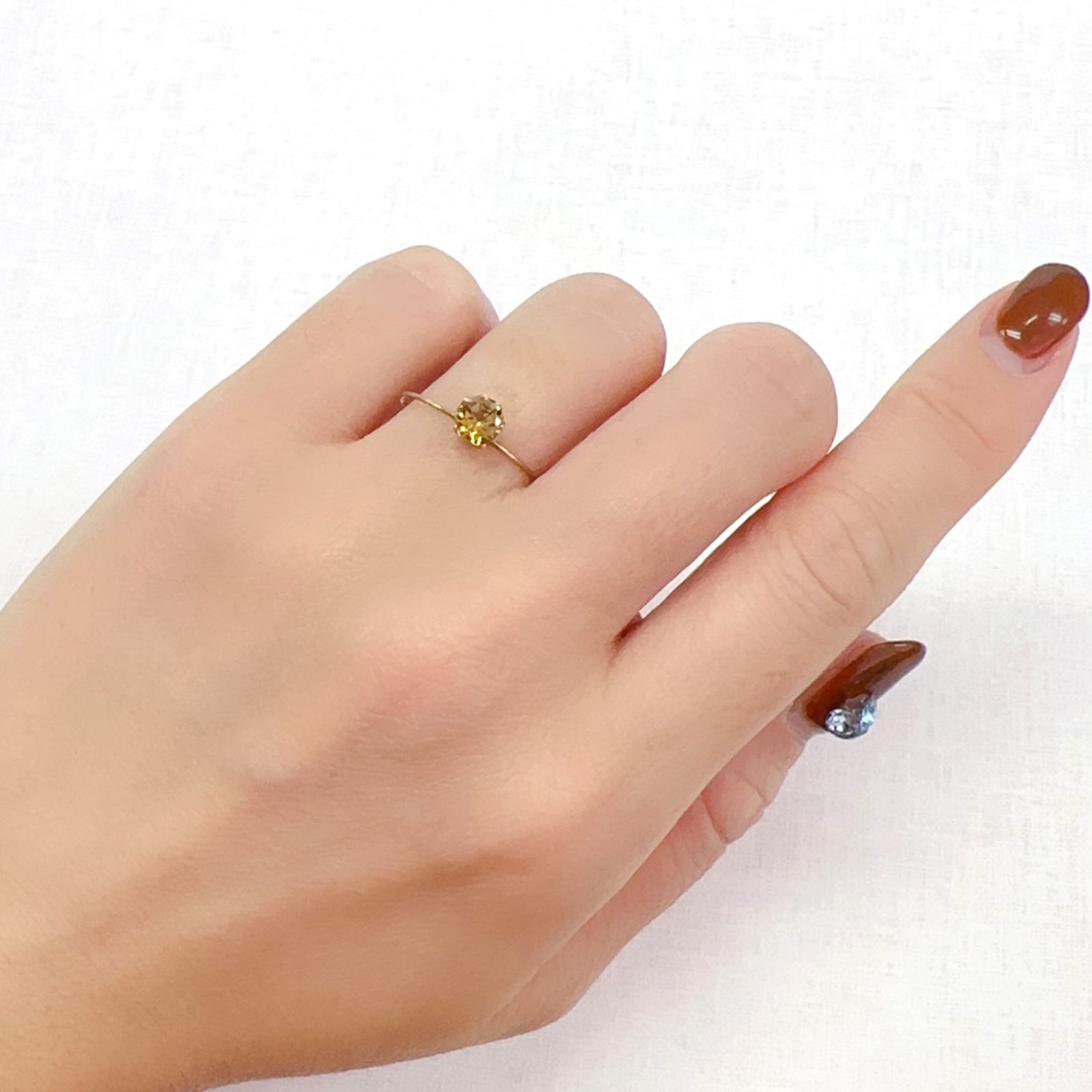 ◇オクタゴンカット◇イエロートルマリン SA(宝石名トルマリン)ブラジル/アフリカ産 0.59ct 識別済[231124217]5x5mm前後