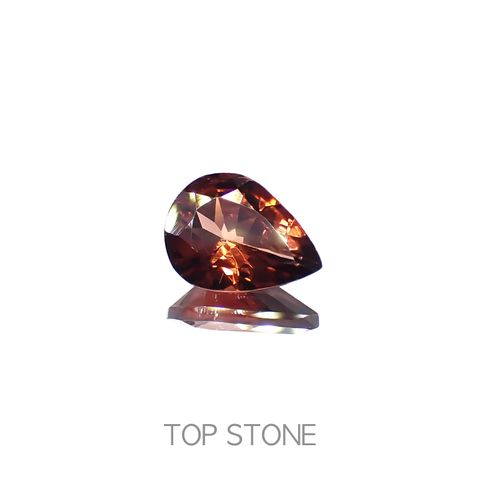 オレンジトルマリン(宝石名トルマリン)コンゴ民主共和国産 1.41ct 識別済[230320848]9.1x6.8mm前後