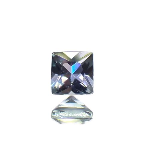 ◇プリンセスカット◇ブルーグリーンコーネルピン(宝石名コーネルピン)タンザニア産 0.067ct 識別済[221219237]2x2mm前後