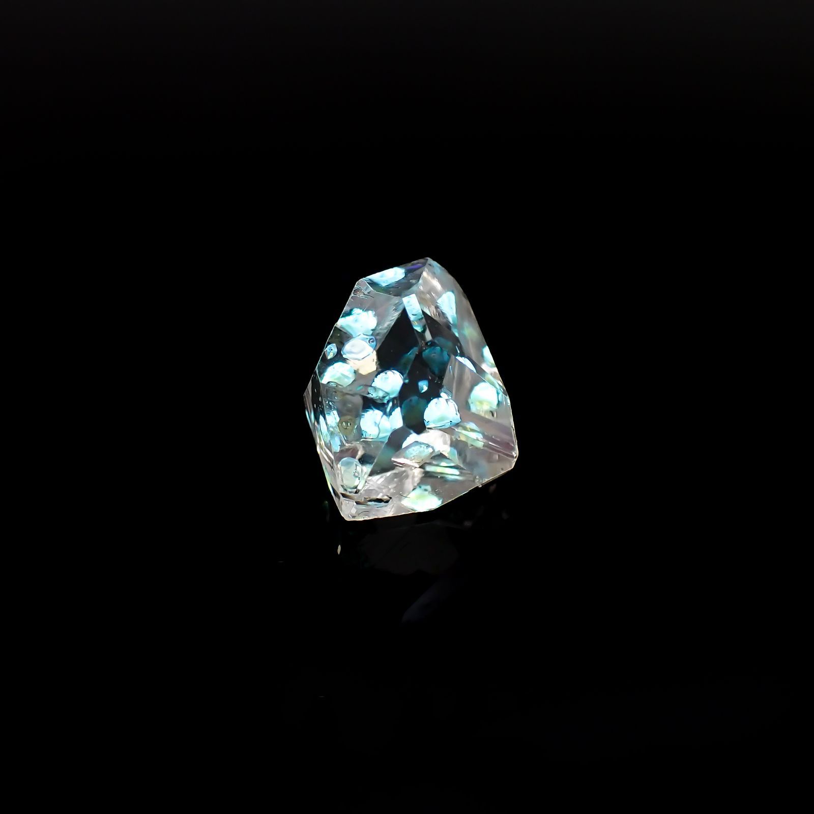 オイルインクォーツ 原石 パキスタン産 4.56ct [220917863]12.2x9.9mm前後
