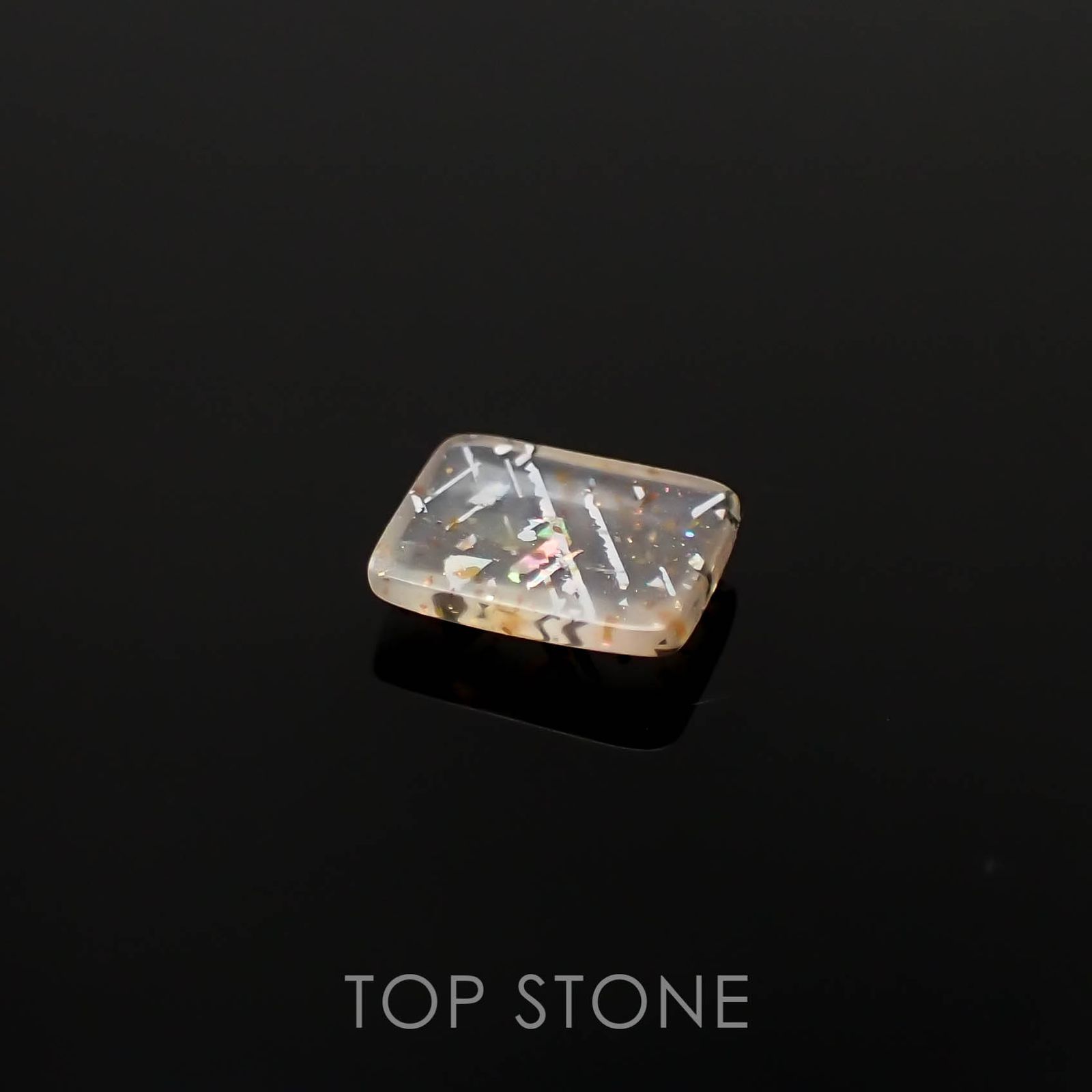 レインボーラティスサンストーン オーストラリア産 0.57ct[230220749]6.8x5.5mm前後