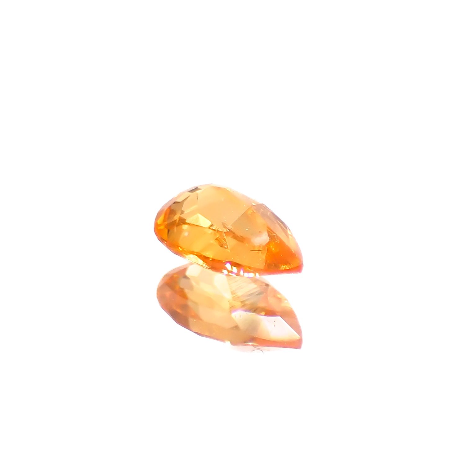 マンダリンガーネット マダガスカル産 0.24ct[240628215]4.8x2.8mm前後