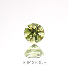 パロットクリソベリル(宝石名クリソベリル)インド産 0.16ct 識別済[220114515]2.9x2.9mm前後