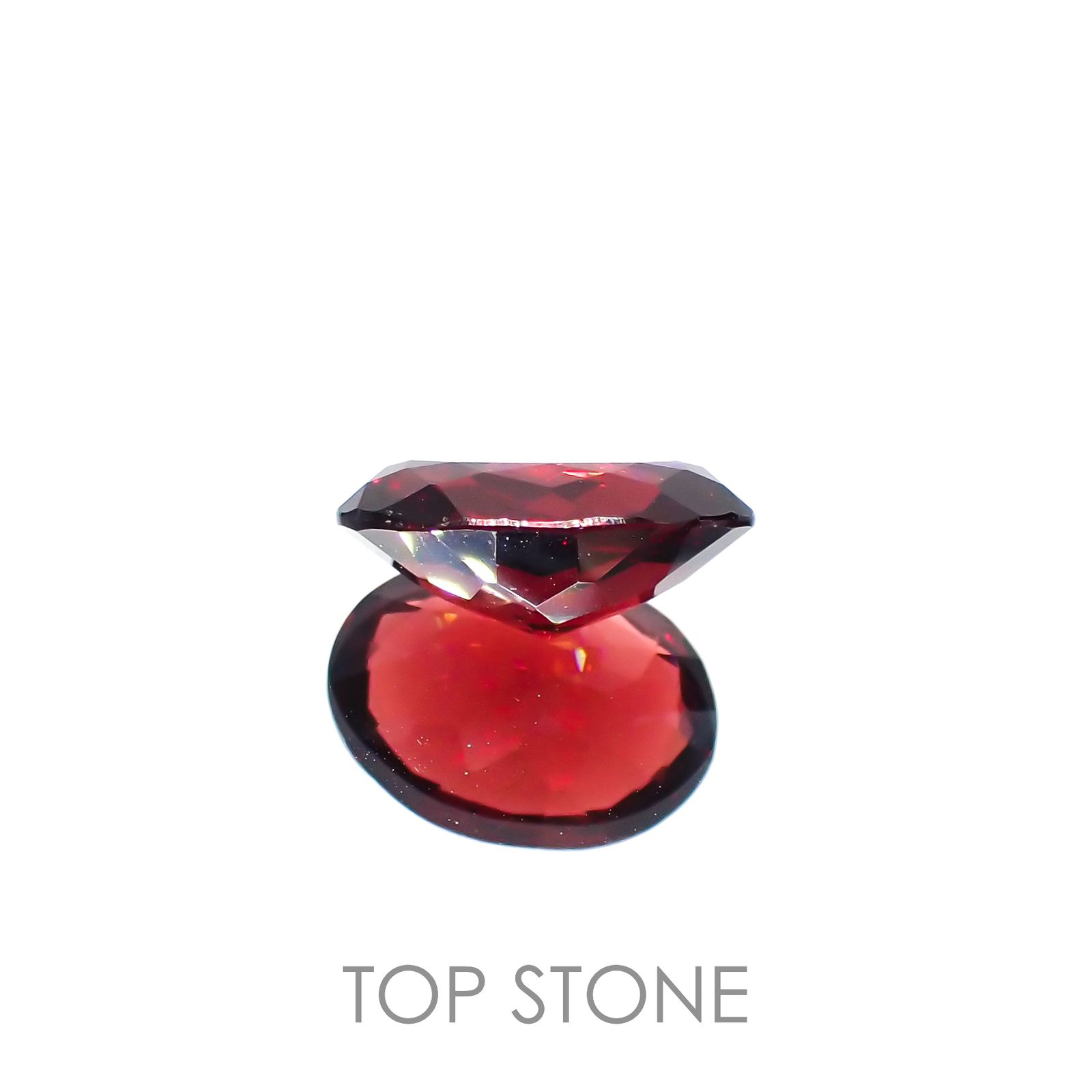 パイロープアルマンディンガーネット(宝石名パイロープ アルマンディン・ガーネット)ブラジル産 5.78ct 識別済[221219540]13.1x9.6mm前後
