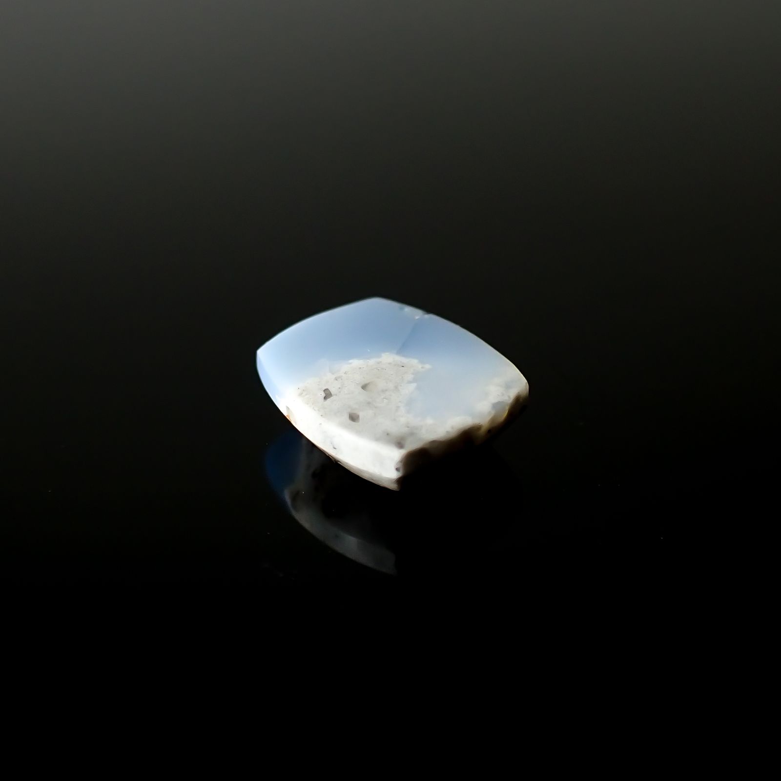 マトリックスブルーオパール アメリカ・オレゴン州産 2.97ct[240125673]11.1x9.1mm前後