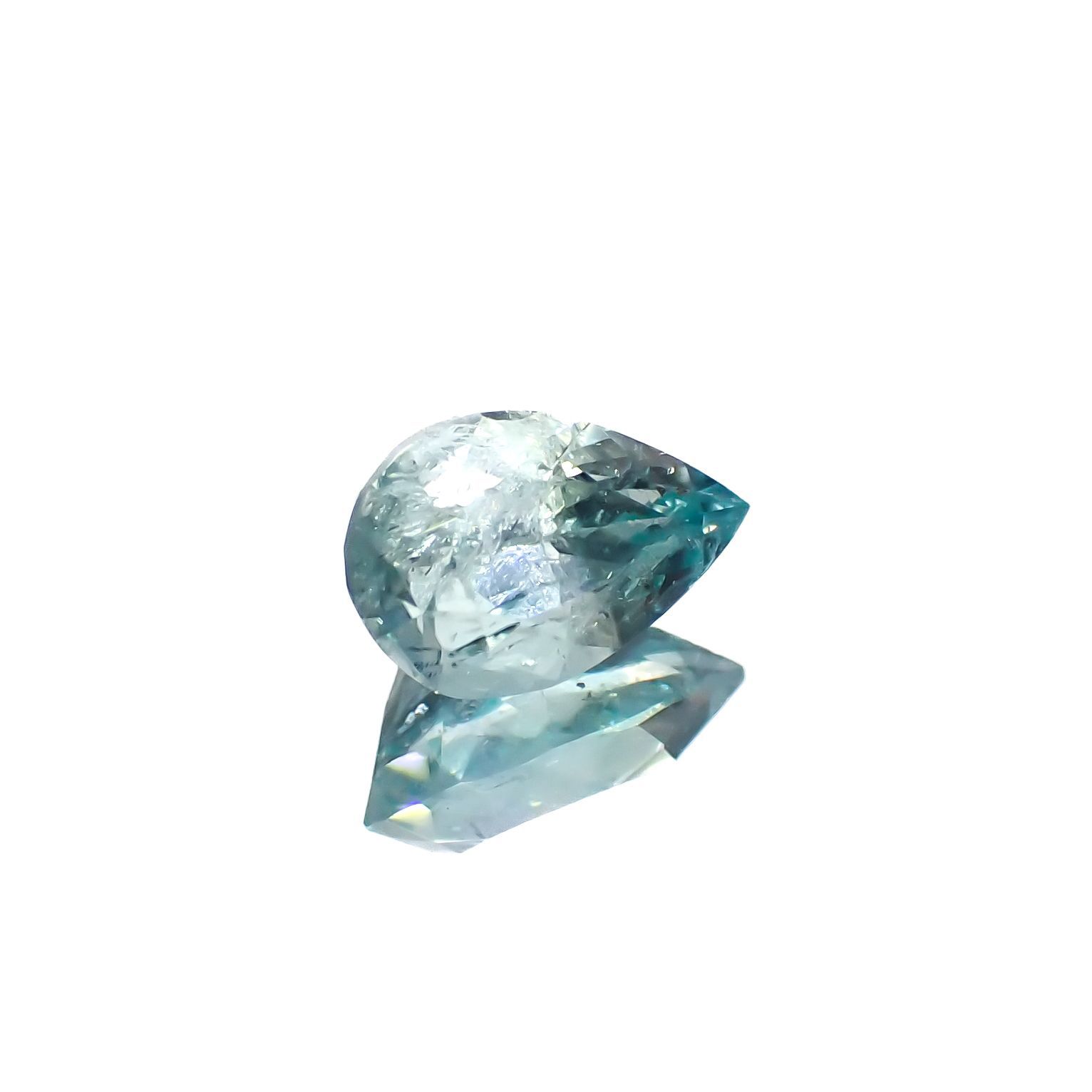 ユークレース(宝石名ブルー・ユークレース)コロンビア産 0.565ct ソ付