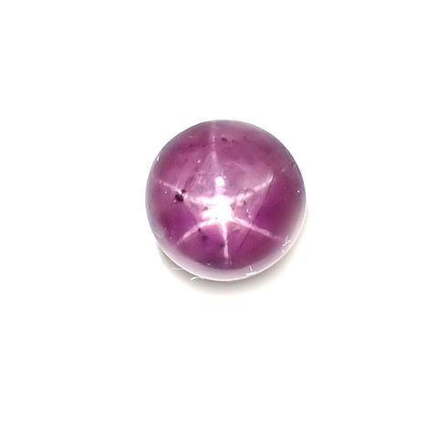 パープルスターサファイア(宝石名パープル・スター サファイア)インド産 1.78ct 識別済[230522217]6x5.9mm前後