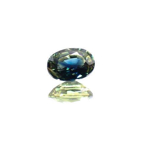 バイカラーサファイア(宝石名バイカラー・サファイア) タンザニア産 0.62ct 識別済[210711565]6×4.1mm前後