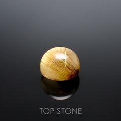 ルチルクォーツ(宝石名ルチルレイテッド・クォーツ) ブラジル産 3.04ct 識別済[210913309]8.3×8.3mm前後