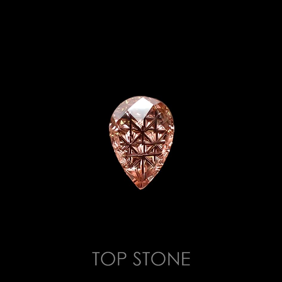 ◇甲州貴石切子Plus Three◇オレンジトルマリン(宝石名トルマリン) カード付き ブラジル産 2.47ct 識別済[220716747]11.8x8.1mm前後