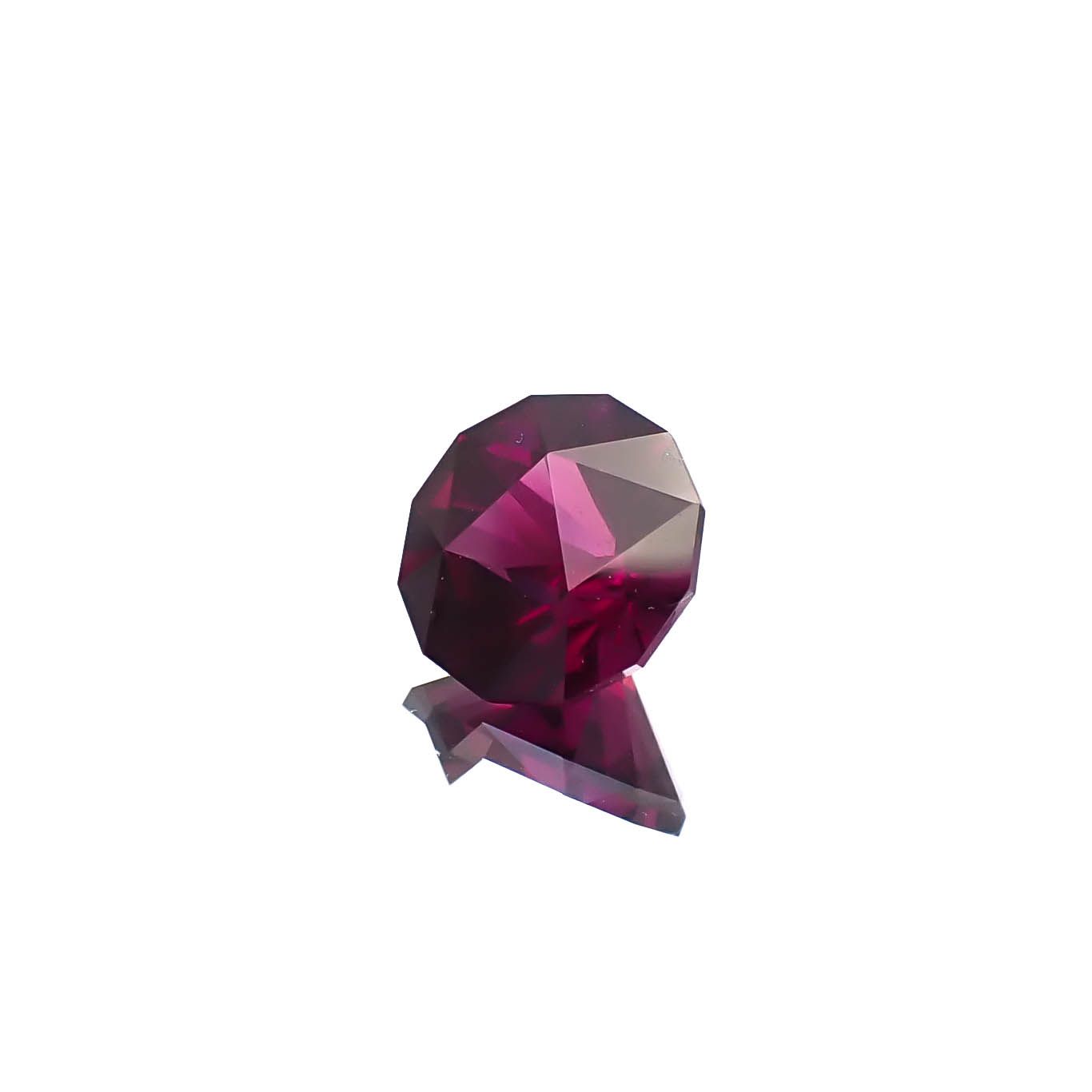 ◇カスタムカット◇グレープガーネット インド産 1.87ct [250530419]7.2x7.2mm前後