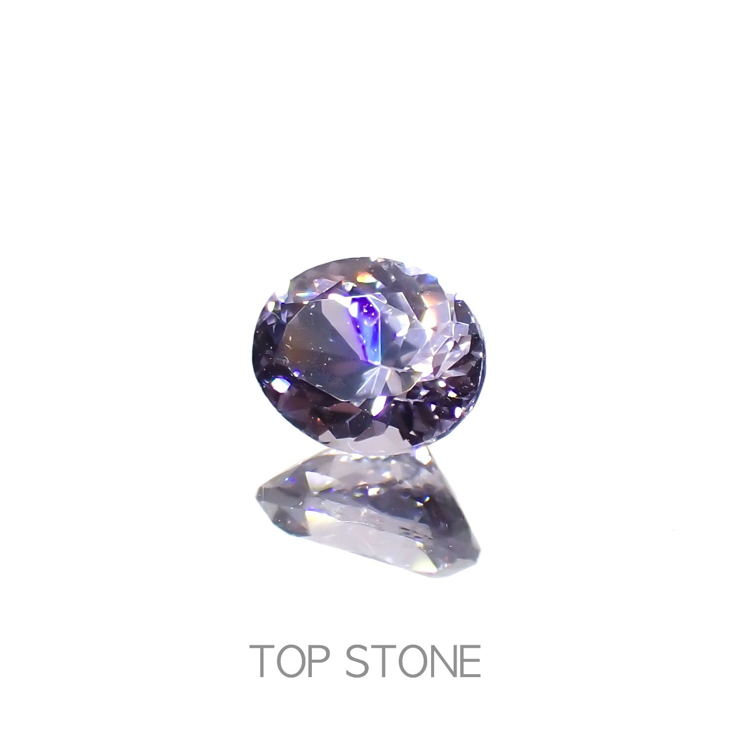 パープルスピネル(宝石名スピネル)ビルマ/マダガスカル産 0.42ct 識別済[230220657]4.9x4mm前後
