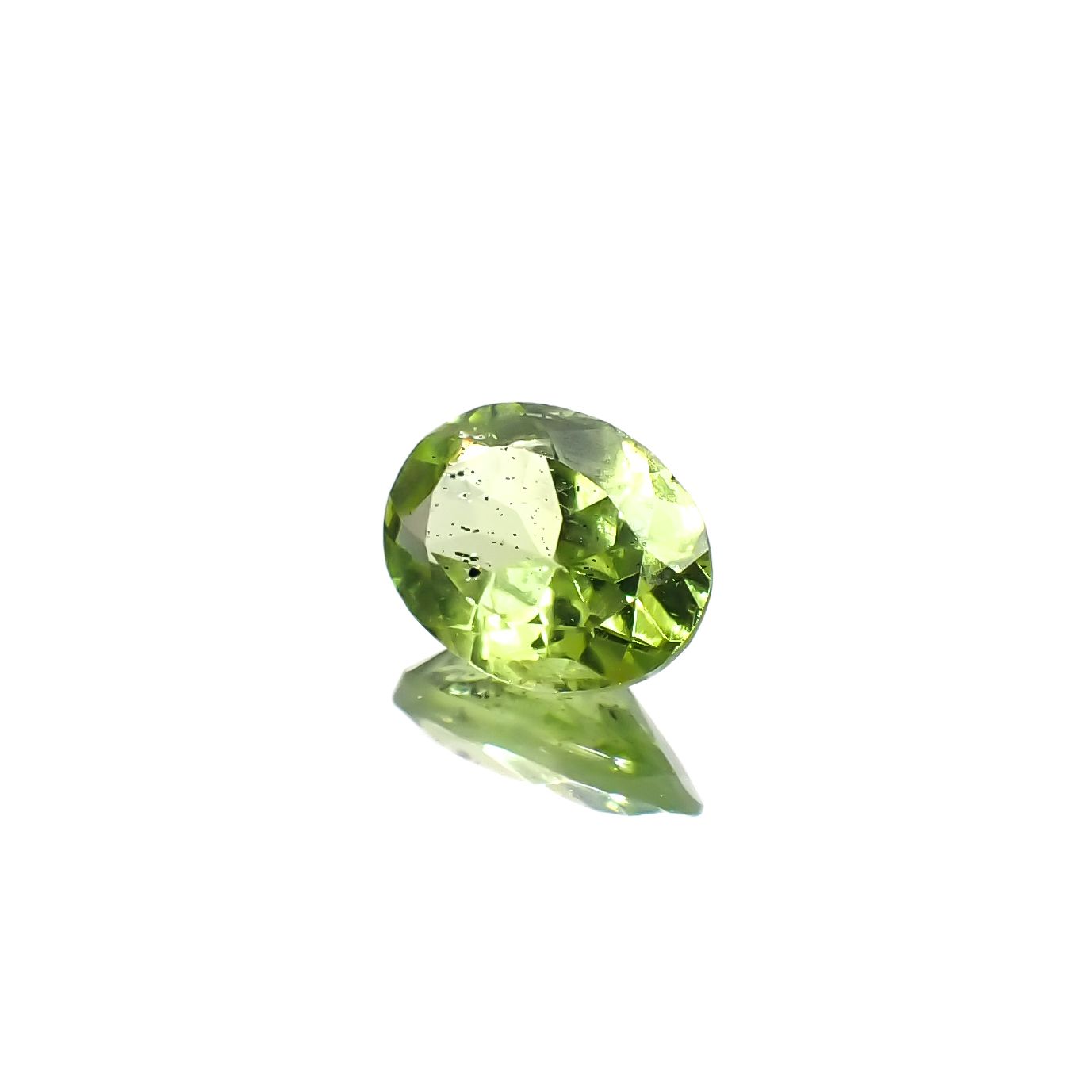 ブラックリリーパッドペリドット アメリカ・アリゾナ州産 1.23ct [231224611]8x6.1mm前後