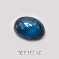 ガーナイト(宝石名含コバルト・ガーナイト) ナイジェリア産 0.22ct 識別済[21039088]3.7×2.9mm前後
