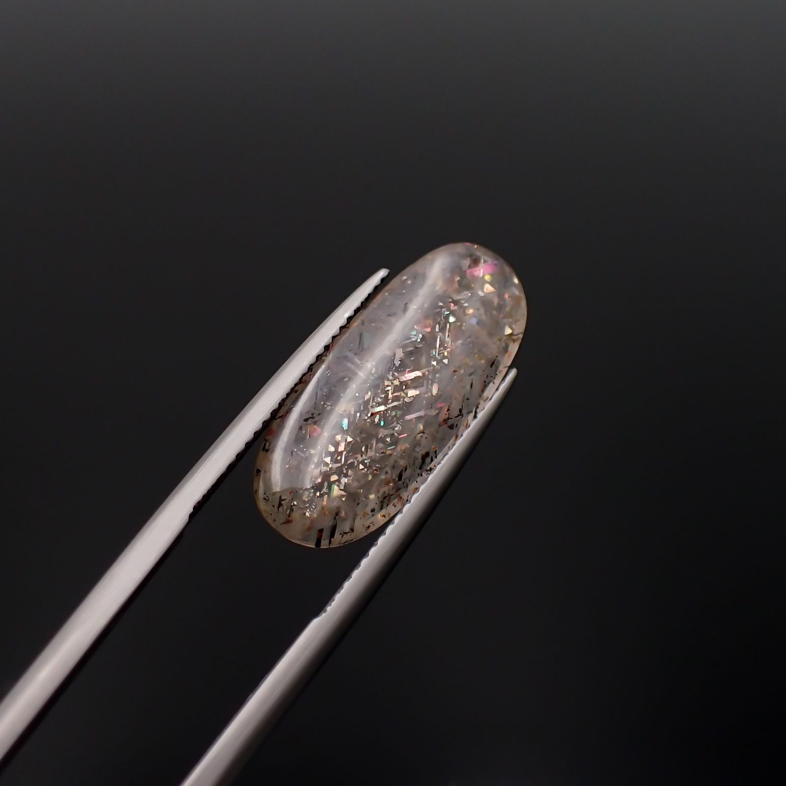レインボーラティスサンストーン オーストラリア産 4.95ct[230421433]23.6x9.6mm前後