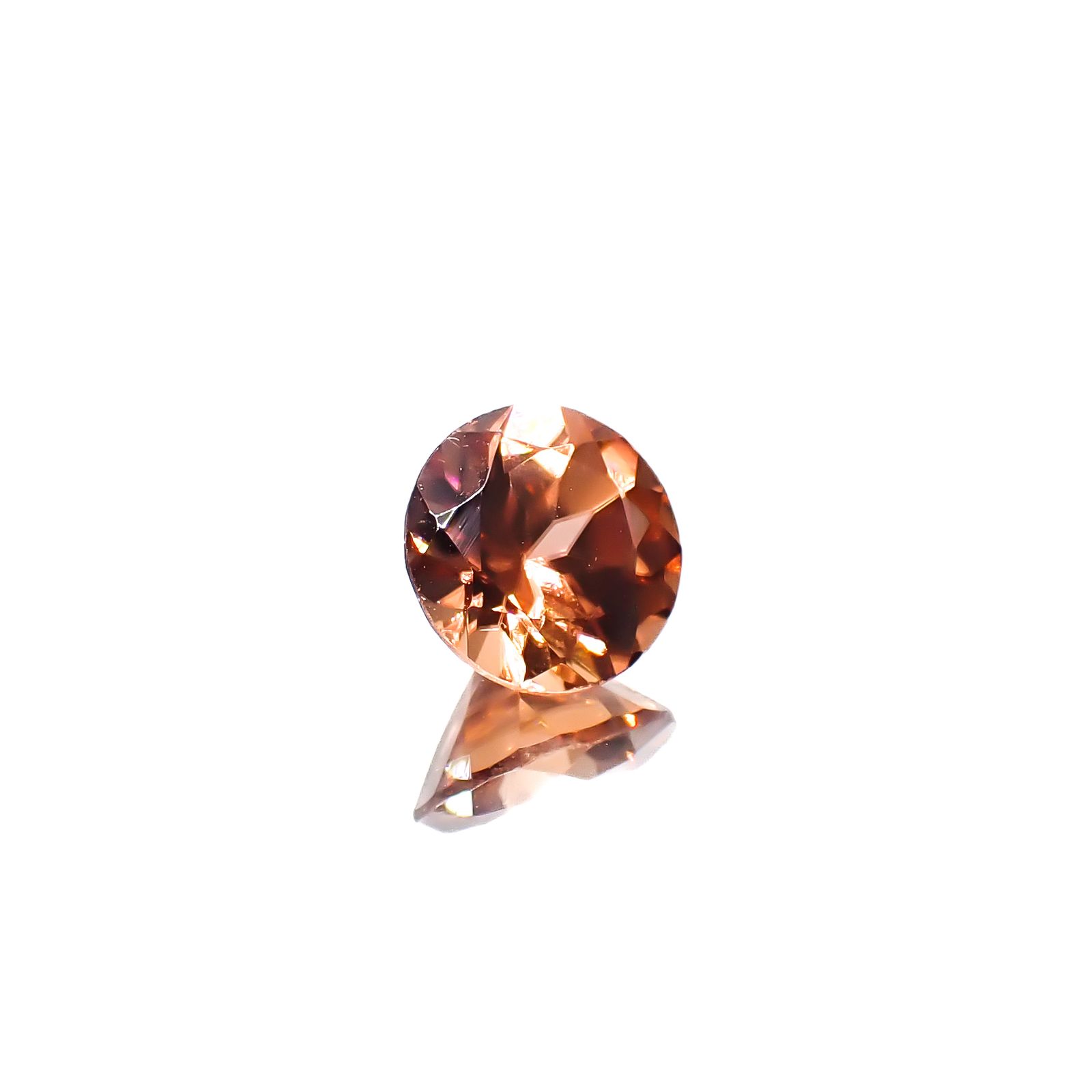 オレンジジルコン スリランカ/カンボジア産 1.49ct[240628109]6.5x6.5mm前後