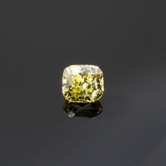 イエローダイヤモンド SI-VS(宝石名ダイアモンド) 0.13ct 識別済[220616394]2.8x2.6mm前後