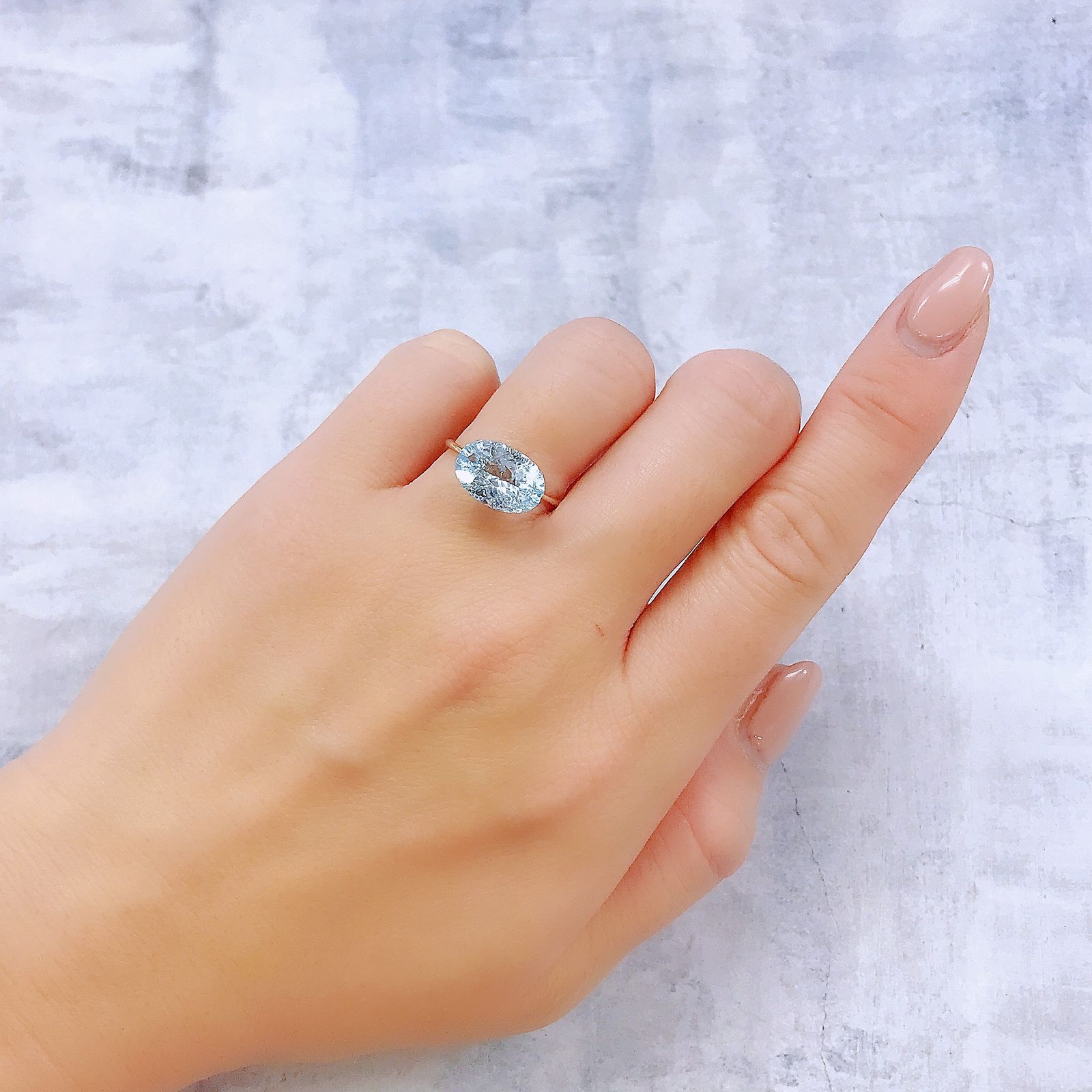 ◇カスタムカット◇ブルートパーズ ブラジル産 3.65ct[221219339]12x8.1mm前後